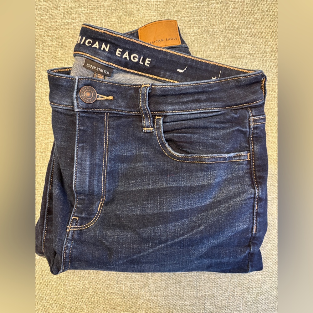 American Eagle Dark Blue High Rise Jegging